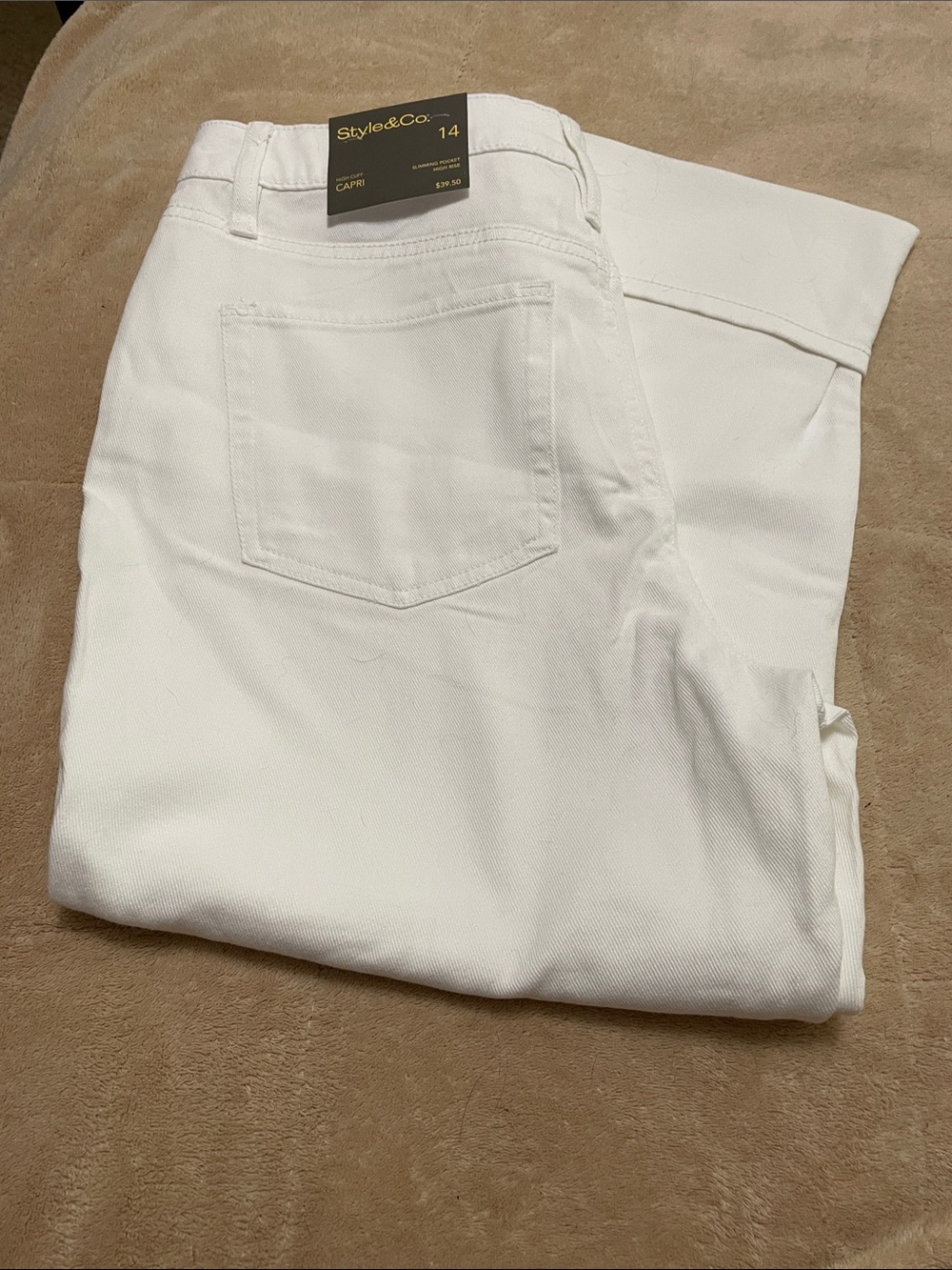 Style & Co. High Cuff Capri Jeans